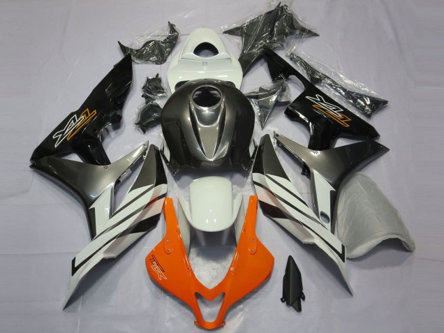 2007-2008 Honda CBR600RR Motorcycle Fairings - White Grey Glossy Black UK