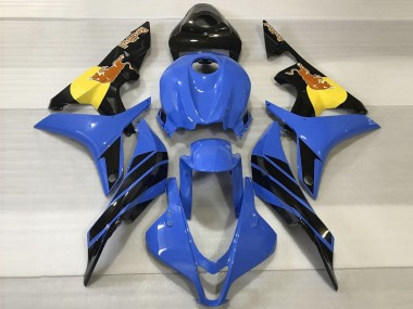 2007-2008 Honda CBR600RR Motorcycle Fairings - Blue Yellow Glossy Black Red Bull UK