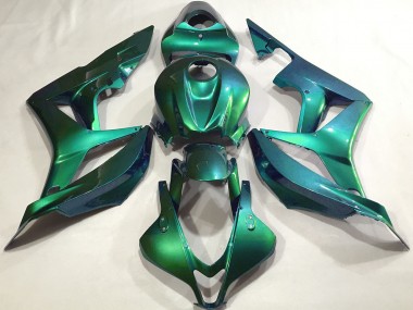 2007-2008 Honda CBR600RR Motorcycle Fairings - Emerald Green Plain UK