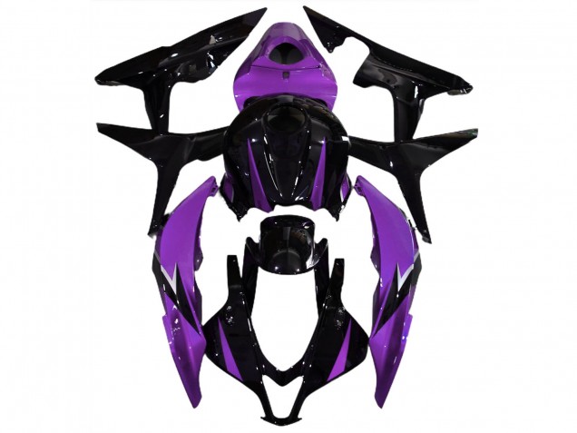 2007-2008 Honda CBR600RR Motorcycle Fairings - Purple Glossy Black UK
