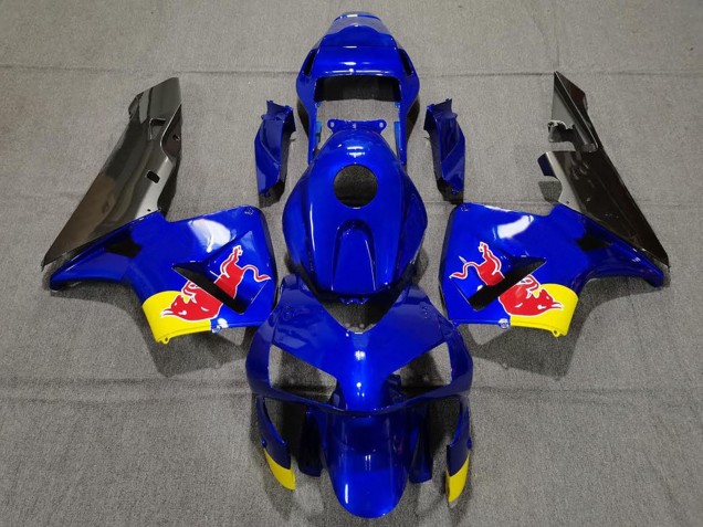 2003-2004 Honda CBR600RR Motorcycle Fairings - Blue Yellow Glossy Black Red Bull UK