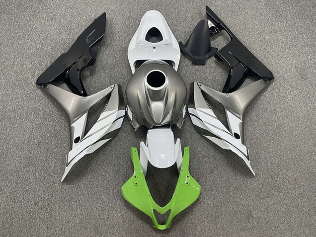 2007-2008 Honda CBR600RR Motorcycle Fairings - Silver White Green Glossy Black UK