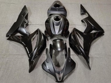 2007-2008 Honda CBR600RR Motorcycle Fairings - Glossy Black Matte Black UK