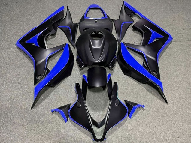 2007-2008 Honda CBR600RR Motorcycle Fairings - Blue Matte Black UK