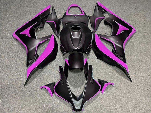 2007-2008 Honda CBR600RR Motorcycle Fairings - Pink Matte Black UK