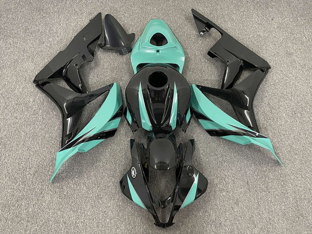 2007-2008 Honda CBR600RR Motorcycle Fairings - Mint Green Glossy Black UK