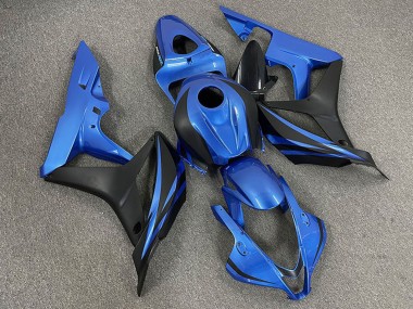2007-2008 Honda CBR600RR Motorcycle Fairings - Blue Matte Black OEM Style UK
