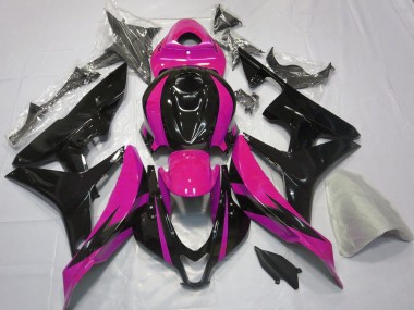 2007-2008 Honda CBR600RR Motorcycle Fairings - Pink Glossy Black OEM Style UK