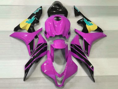 2007-2008 Honda CBR600RR Motorcycle Fairings - Pink Yellow Glossy Black Blue Bull UK
