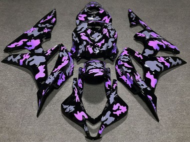 2007-2008 Honda CBR600RR Motorcycle Fairings - Purple Grey Camouflage UK