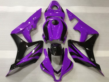 2007-2008 Honda CBR600RR Motorcycle Fairings - Purple Glossy Black OEM Style UK
