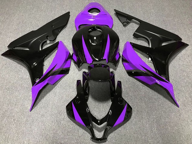 2007-2008 Honda CBR600RR Motorcycle Fairings - Purple Glossy Black Matte Black UK