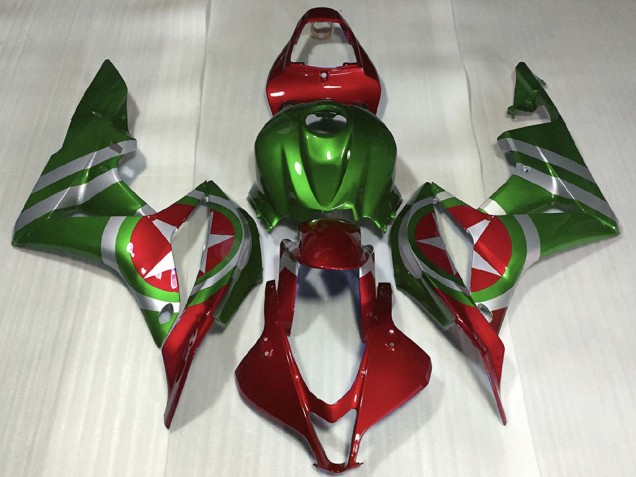 2007-2008 Honda CBR600RR Motorcycle Fairings - Red Green Captain America UK