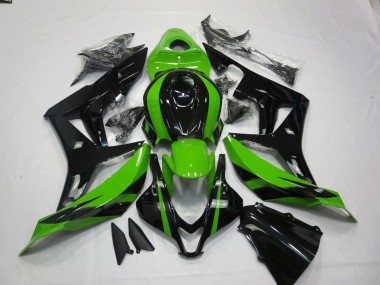 2007-2008 Honda CBR600RR Motorcycle Fairings - Green Glossy Black UK