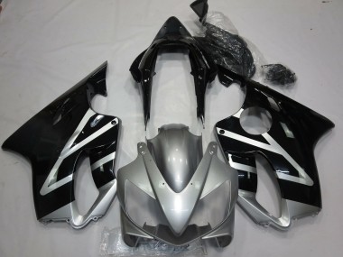 2004-2007 Honda CBR600 F4i Motorcycle Fairings - Silver Glossy Black UK