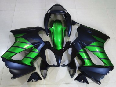 2002-2013 Honda VFR 800 Motorcycle Fairings - Green Matte Black UK