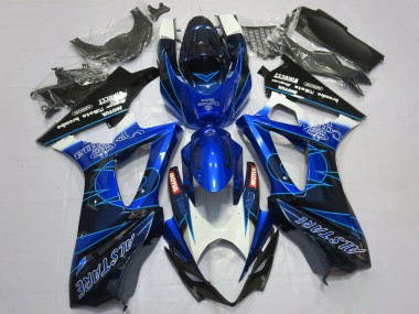 2007-2008 Suzuki GSXR 1000 Motorcycle Fairings - Blue Black Corona UK