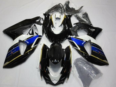 2009-2016 Suzuki GSXR 1000 Motorcycle Fairings - Blue White Gold Black UK