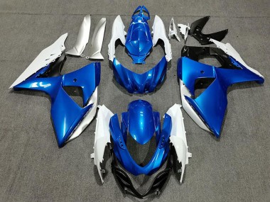 2009-2016 Suzuki GSXR 1000 Motorcycle Fairings - Blue White Silver Black UK