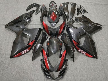 2009-2016 Suzuki GSXR 1000 Motorcycle Fairings - Carbon Fiber Red UK