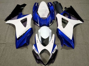 2007-2008 Suzuki GSXR 1000 Motorcycle Fairings - White Blue Black UK