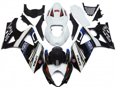 2007-2008 Suzuki GSXR 1000 Motorcycle Fairings - White Blue Red Black Viru UK