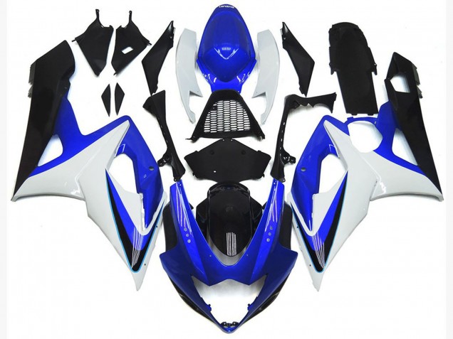 2005-2006 Suzuki GSXR 1000 Motorcycle Fairing - White Red Blue Yellow UK