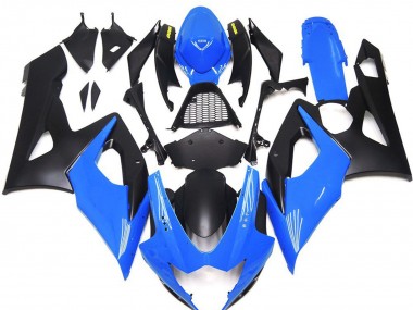 2005-2006 Suzuki GSXR 1000 Motorcycle Fairings - Blue Matte Black Yellow UK