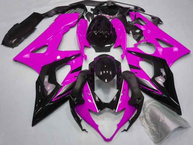 2005-2006 Suzuki GSXR 1000 Motorcycle Fairings - Pink Glossy Black UK