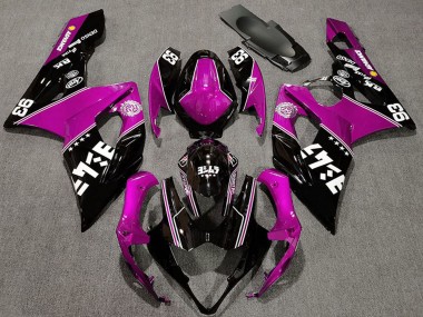 2005-2006 Suzuki GSXR 1000 Motorcycle Fairings - Pink Glossy Black White UK