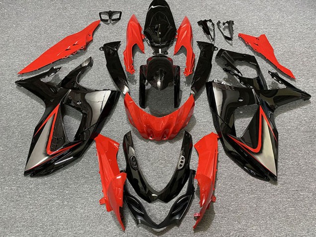 2009-2016 Suzuki GSXR 1000 Motorcycle Fairings - Red Black UK