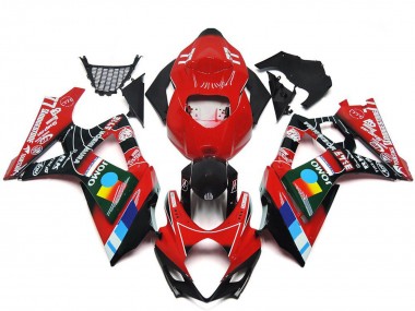 2007-2008 Suzuki GSXR 1000 Motorcycle Fairings - Red Black Blue White Yellow UK
