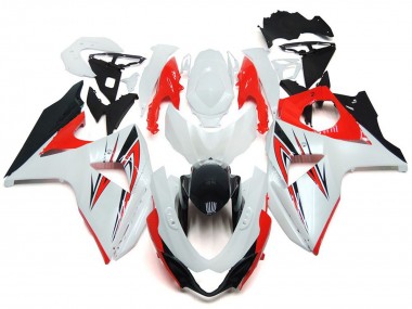 2009-2016 Suzuki GSXR 1000 Motorcycle Fairing - White Red Black UK