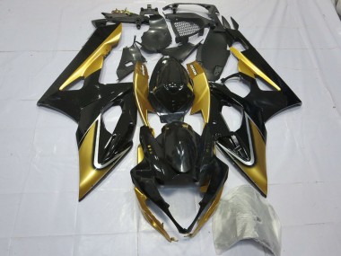 2005-2006 Suzuki GSXR 1000 Motorcycle Fairings - Gold Black UK
