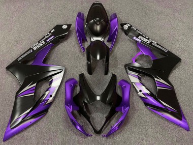 2005-2006 Suzuki GSXR 1000 Motorcycle Fairing - Matte Black Purple UK