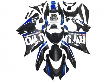 2017-2024 Suzuki GSXR 1000 Motorcycle Fairings - Matte Black Blue UK