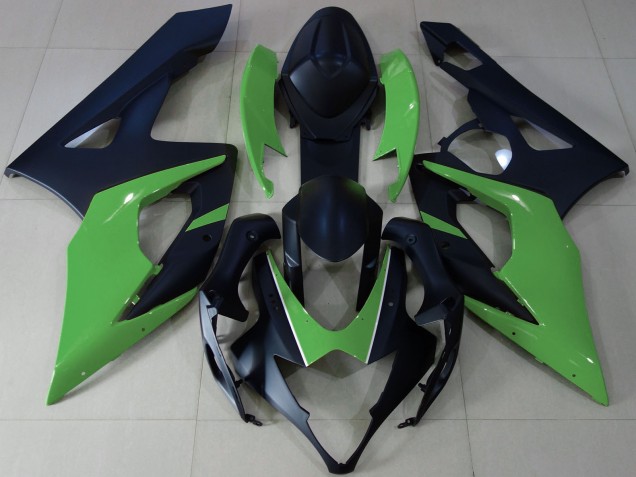 2005-2006 Suzuki GSXR 1000 Motorcycle Fairings - Matte Black Green UK