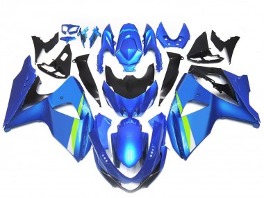 2009-2016 Suzuki GSXR 1000 Motorcycle Fairings - Blue Green Black UK