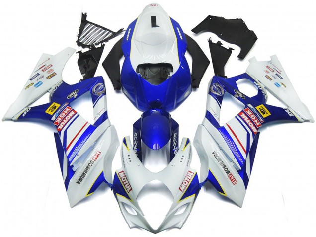 2007-2008 Suzuki GSXR 1000 Motorcycle Fairings - White Blue Red Yellow UK