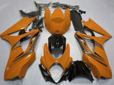 2007-2008 Suzuki GSXR 1000 Motorcycle Fairings - Orange Glossy Black OEM Style UK