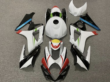 2007-2008 Suzuki GSXR 1000 Motorcycle Fairings - White Red Yellow Blue Black Racing UK