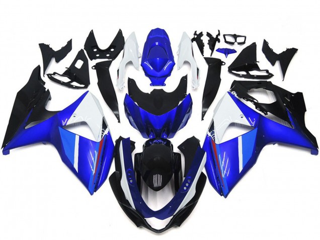 2009-2016 Suzuki GSXR 1000 Motorcycle Fairings - White Blue Black UK