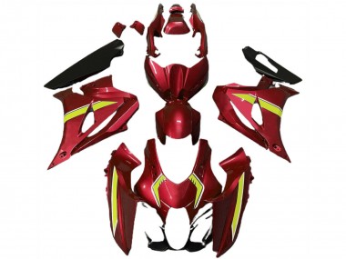 2017-2024 Suzuki GSXR 1000 Motorcycle Fairings - Red Yellow Style UK