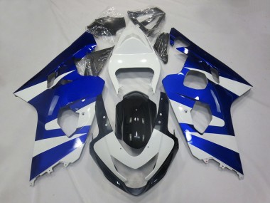 2004-2005 Suzuki GSXR 600 / GSXR 750 Motorcycle Fairings - White Blue Black OEM Style UK