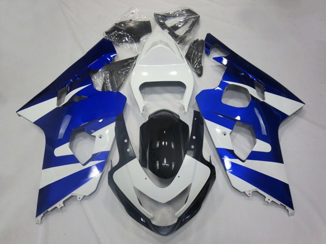2004-2005 Suzuki GSXR 600 / GSXR 750 Motorcycle Fairings - White Blue Black OEM Style UK
