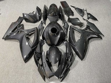 2006-2007 Suzuki GSXR 600 / GSXR 750 Motorcycle Fairings - Black Carbon Fiber Style UK