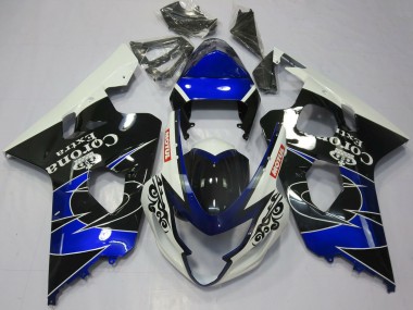 2004-2005 Suzuki GSXR 600 / GSXR 750 Motorcycle Fairings - White Blue Black Corona Motul UK
