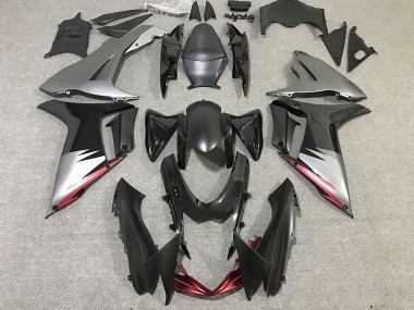 2011-2024 Suzuki GSXR 600 / GSXR 750 Motorcycle Fairings - Grey Silver Glossy Black UK