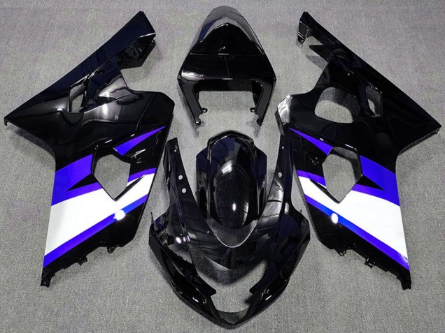 2004-2005 Suzuki GSXR 600 / GSXR 750 Motorcycle Fairings - Glossy Black Blue White UK