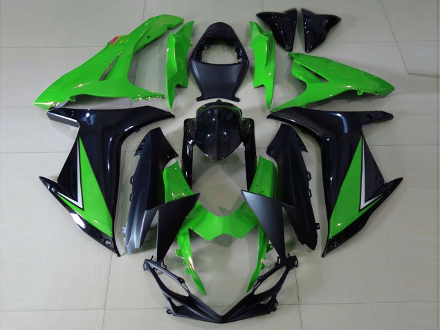 2011-2024 Suzuki GSXR 600 / GSXR 750 Motorcycle Fairings - Green Glossy Black Matte Black UK